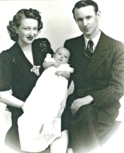 Norm with Elaine and Fran as an infant