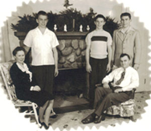 1944 Polkow Family Christmas Card