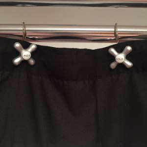 Here are the shower curtain rings. Cute as a bug's ear!