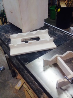 Interior wine shelves