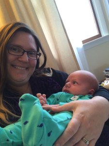 Sonya and Baby Max. Max was born Feb. 20 to my brother Albacore and his wife Lovely.