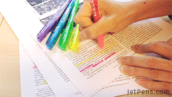 highlighters in motion