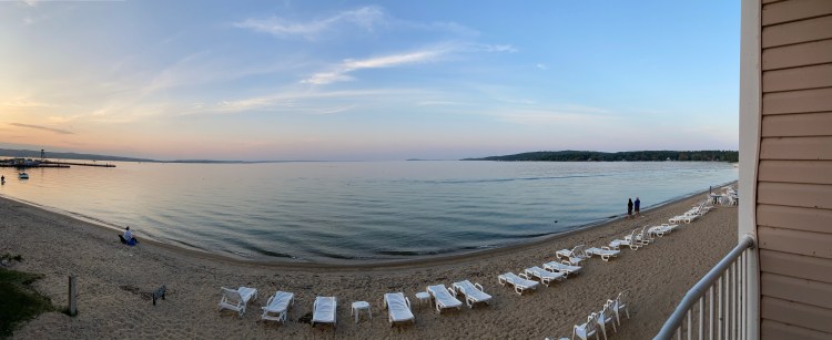 panoramic beach scene